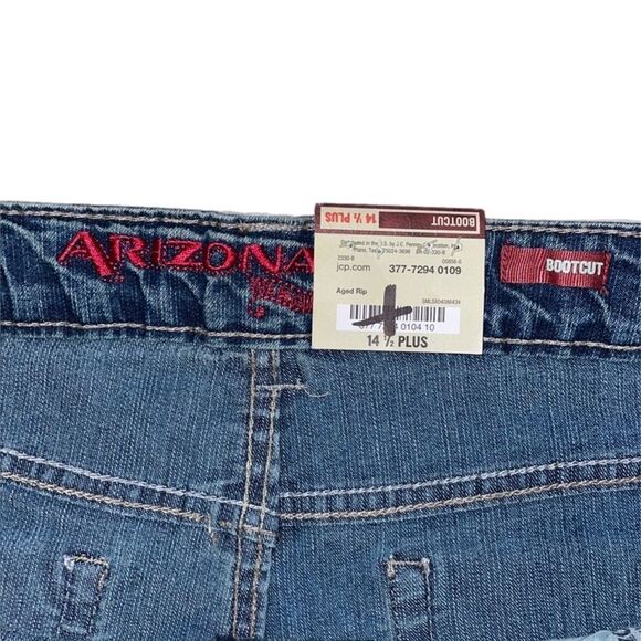 NEW Arizona Bootcut Jeans – Size 14½ Plus (Fits Women’s 14W/16) - Picture 7 of 7